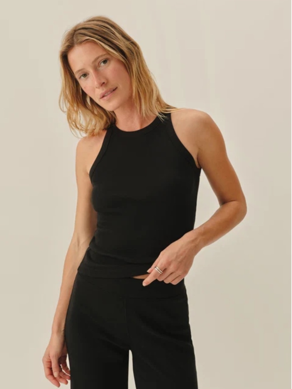 Buck Mason surplus rib tank cotton ribbed stretch size M new